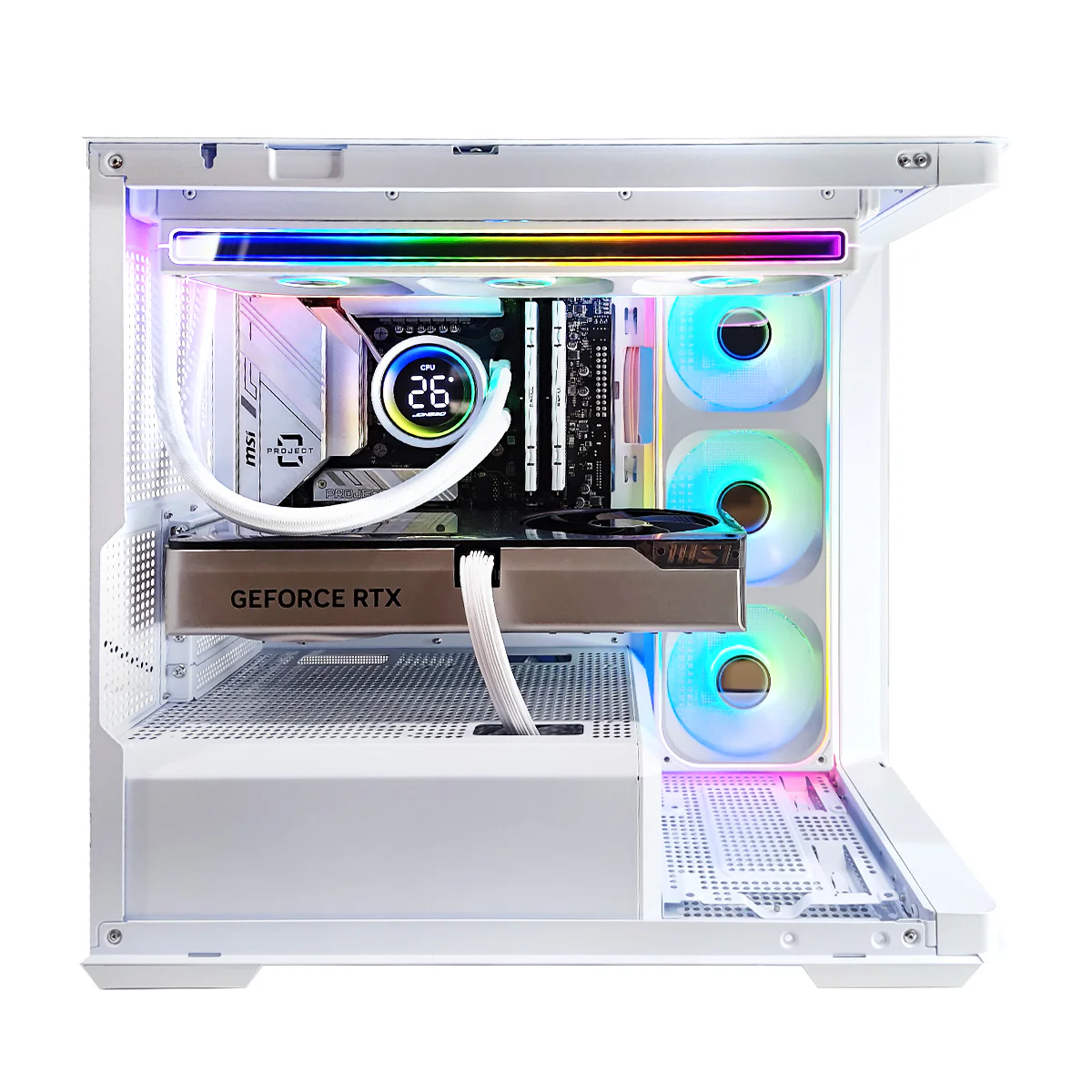 Optima D300 White Desktop Gaming PC | Intel i7 14700F | 32GB RAM | 1TB SSD | RTX 5070 Ti | Windows 11 Pro - Image 2