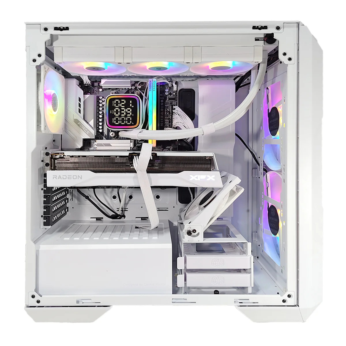 Optima HAF 500 White Desktop Gaming PC | AMD Ryzen 7 9700X | 32GB RAM | 1TB SSD | RX 9070 XT | Windows 11 Pro - Image 2