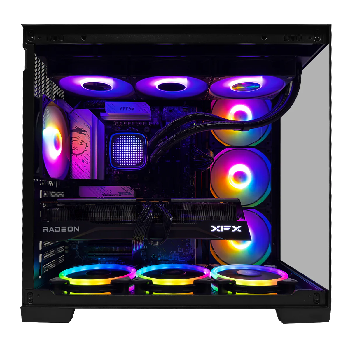 Optima Kratos Black Desktop Gaming PC | AMD Ryzen 7 7800X3D | 32GB (2x16GB) RAM | 1TB SSD | RX 9070 XT | Windows 11 Pro - Image 2