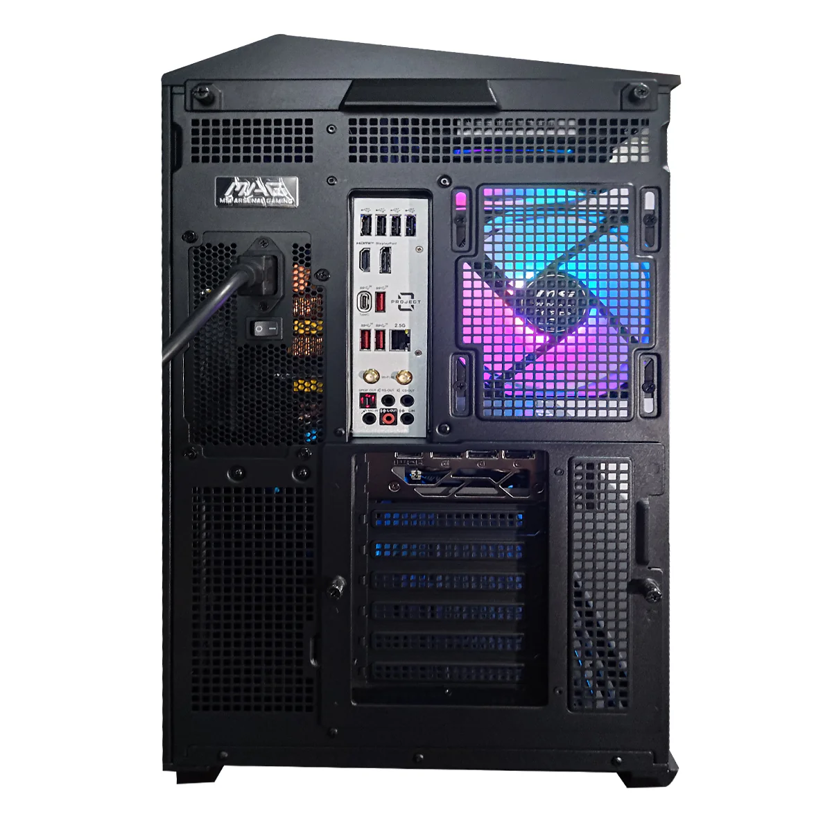Optima MAG Pano 100R Black Desktop Gaming PC | Intel i7 14700F | 32GB RAM | 1TB SSD | with WiFi + Bluetooth | GeForce RTX 5070 OC | Windows 11 Pro - Image 5