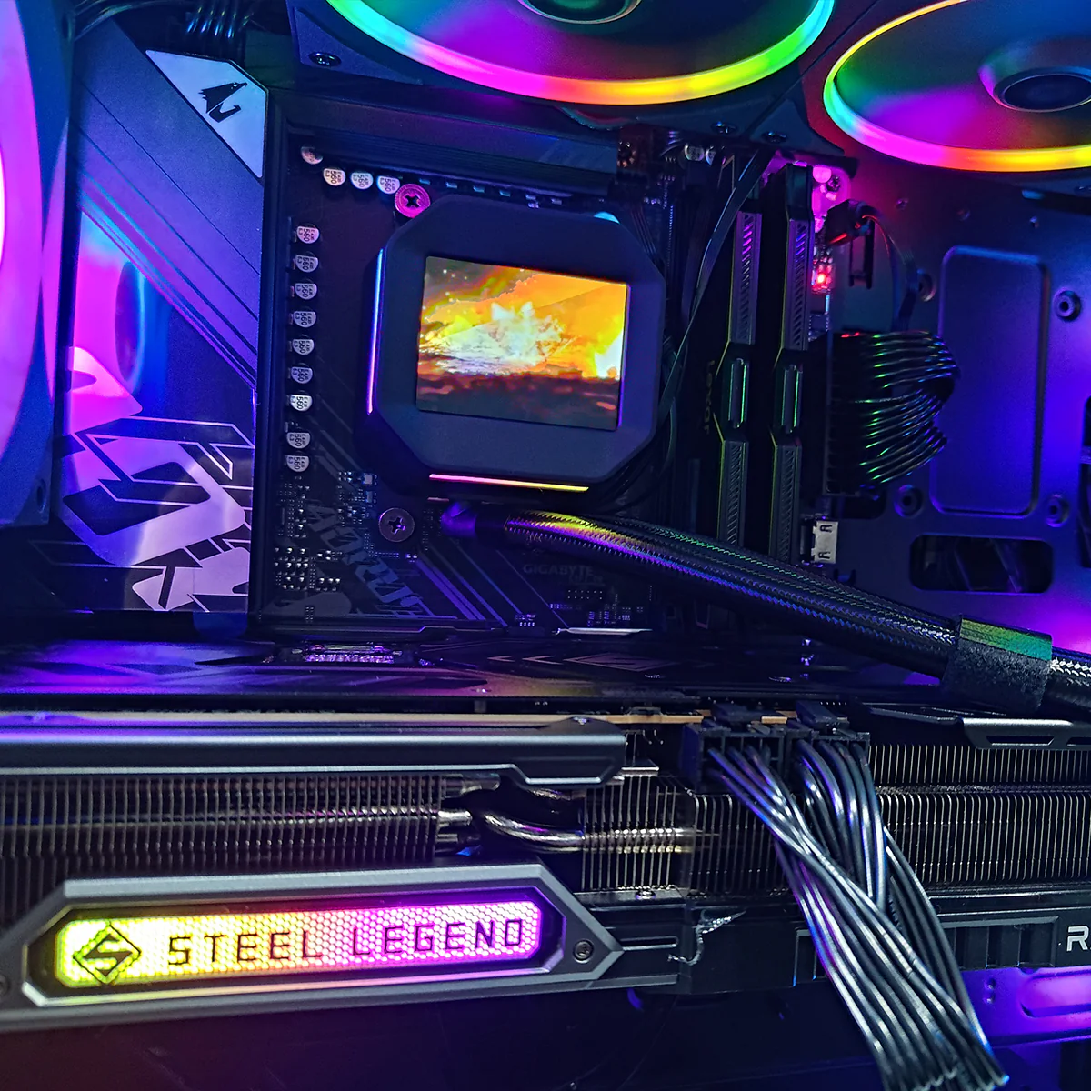 Optima Matrexx 55 Black Desktop Gaming PC | AMD Ryzen 7 9700X | 32GB RAM | 1TB SSD | RX 9070 XT | Windows 11 Pro - Image 4