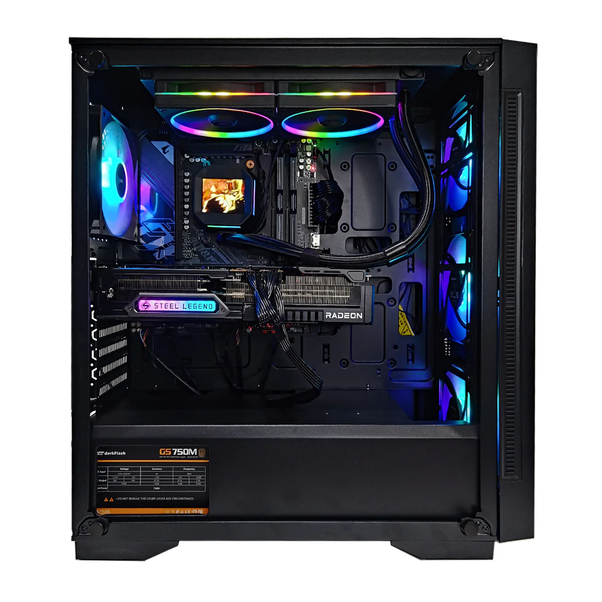 Optima Matrexx 55 Black Desktop Gaming PC | AMD Ryzen 7 9700X | 32GB RAM | 1TB SSD | RX 9070 XT | Windows 11 Pro - Image 5