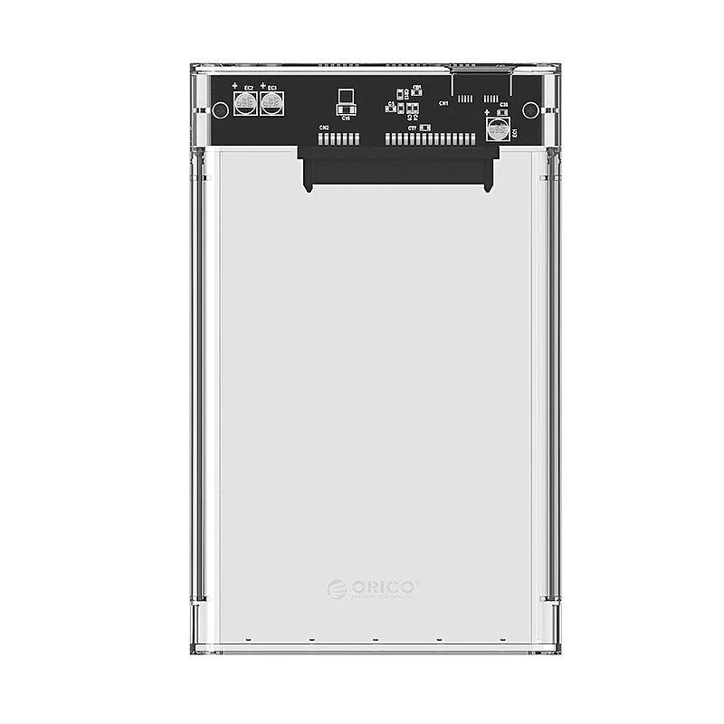 Orico 2.5 Inch USB 3.0 Hard Drive Enclosure (Transparent) (2139U3) - Image 2
