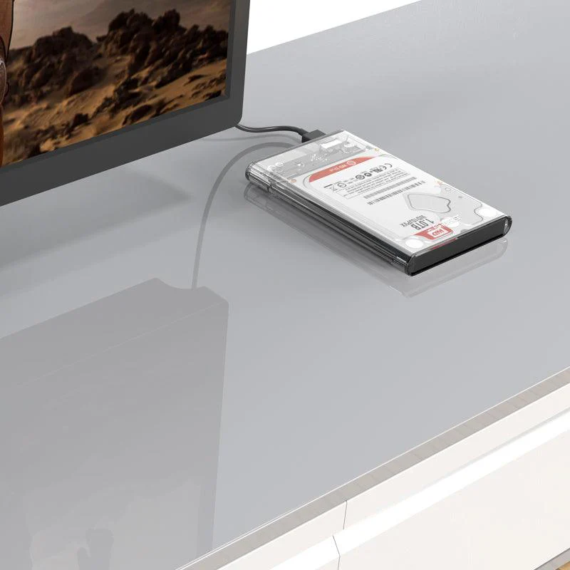 Orico 2.5 Inch USB 3.0 Hard Drive Enclosure (Transparent) (2139U3) - Image 6