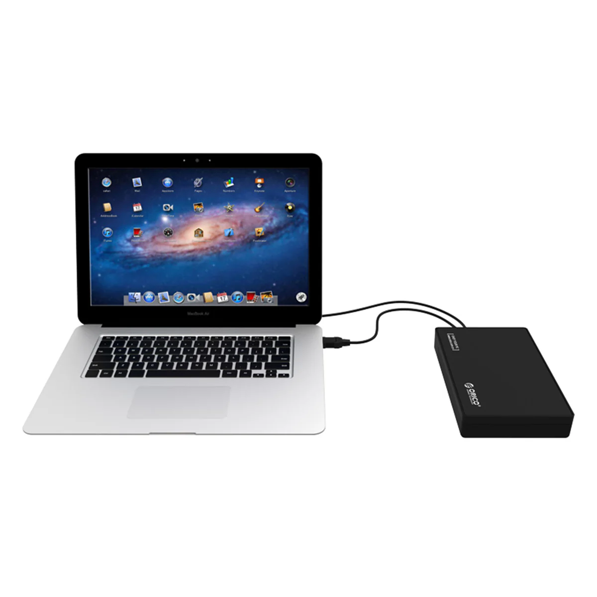 Orico 3.5 Inch External Hard Drive Enclosure (Black) (3588US3-V1-BK-BP) - Image 5