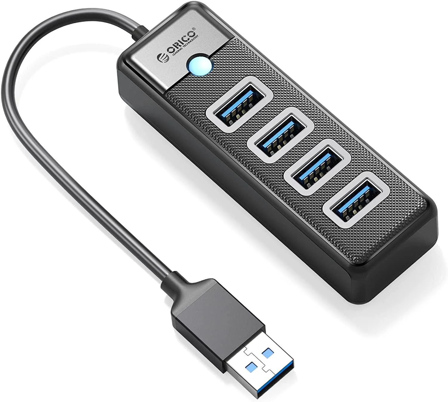 Orico 4-Port USB 3.0 Hub (Black) (PW4U-U3-015-BK-EP) - Image 2