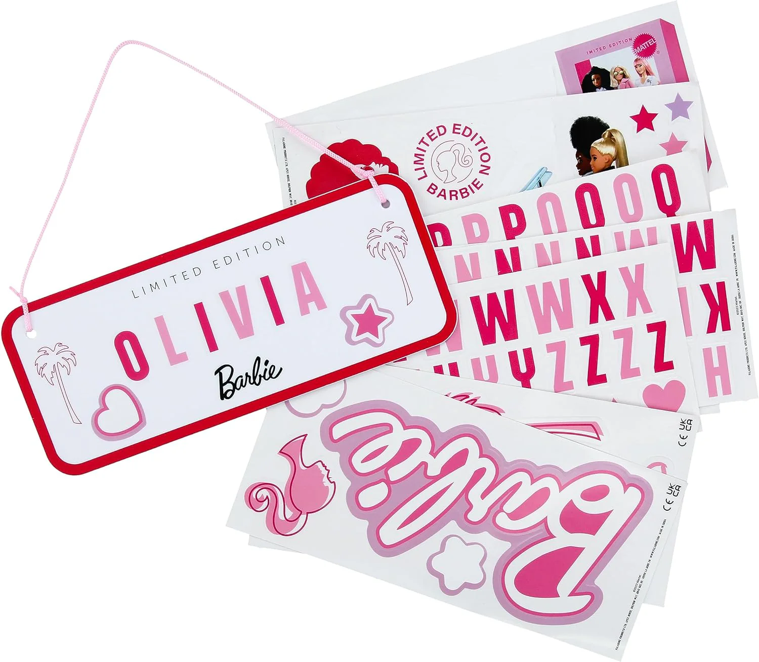 Paladone Barbie Customisable Room sign Set (PP11568BR) - Image 2