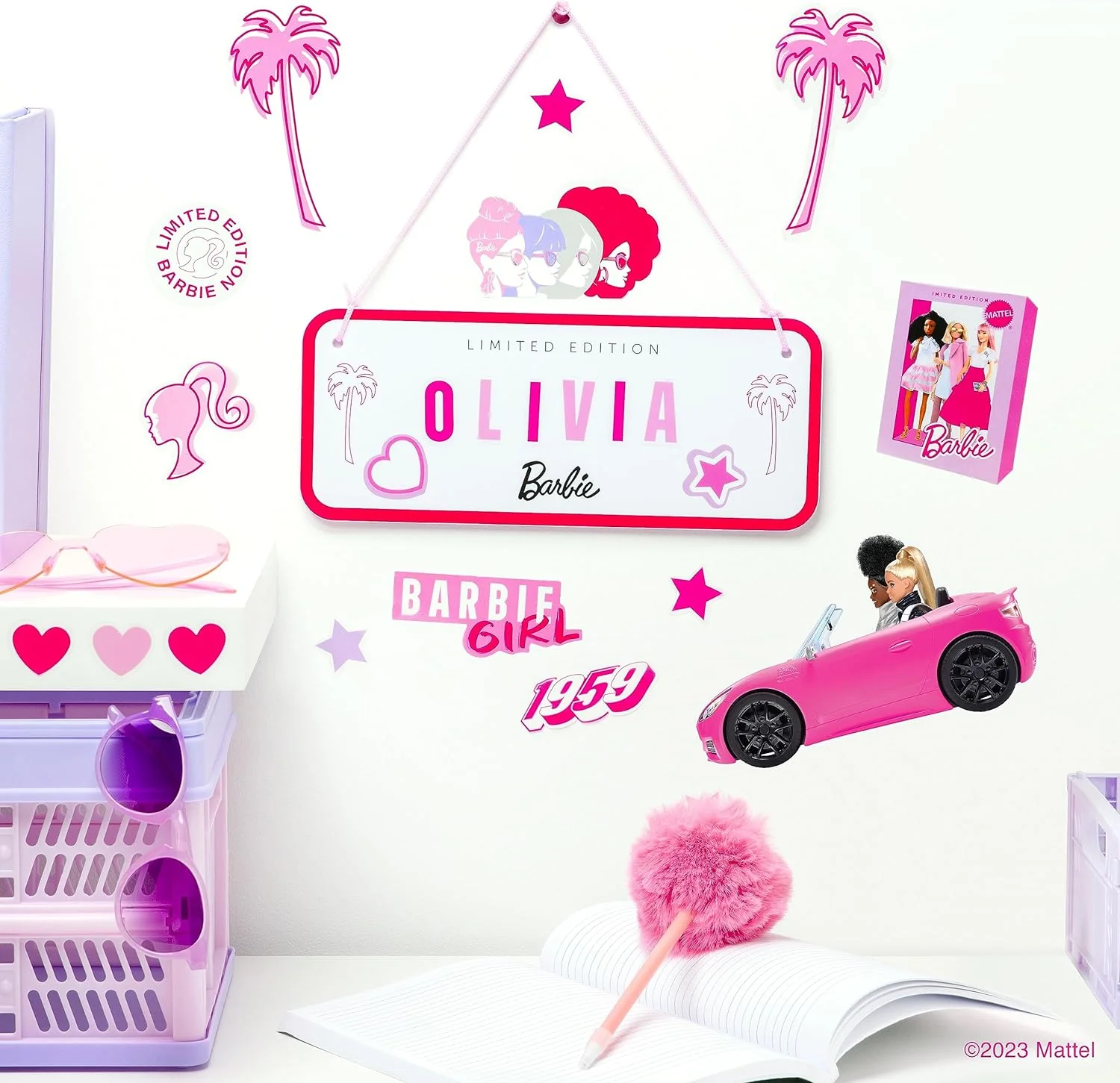 Paladone Barbie Customisable Room sign Set (PP11568BR) - Image 3
