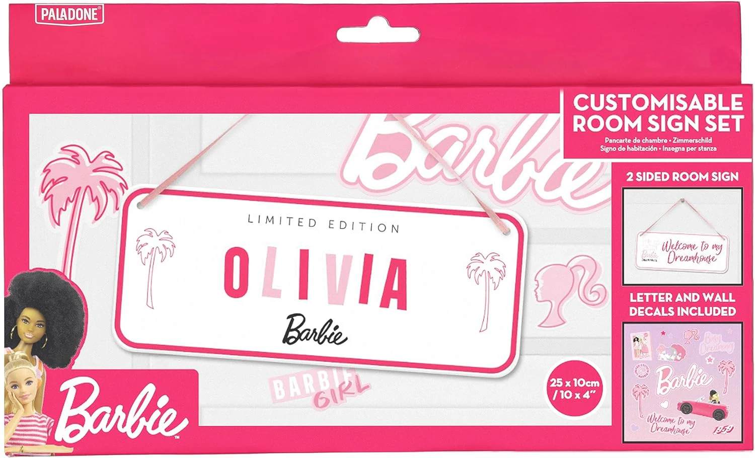 Paladone Barbie Customisable Room sign Set (PP11568BR) - Image 6