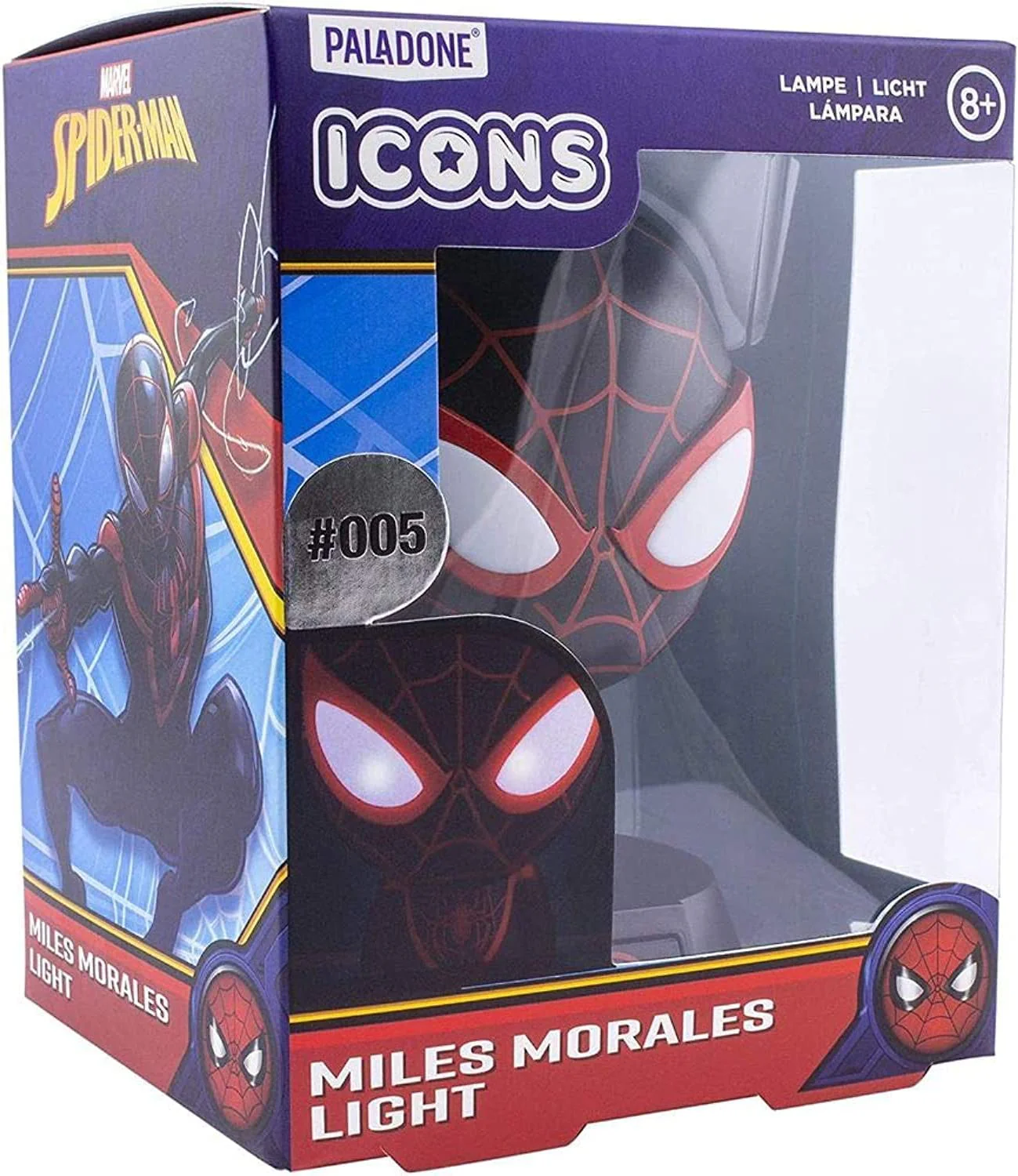 Paladone Miles Morales Icons Light (#005) (PP6606SPM) - Image 4