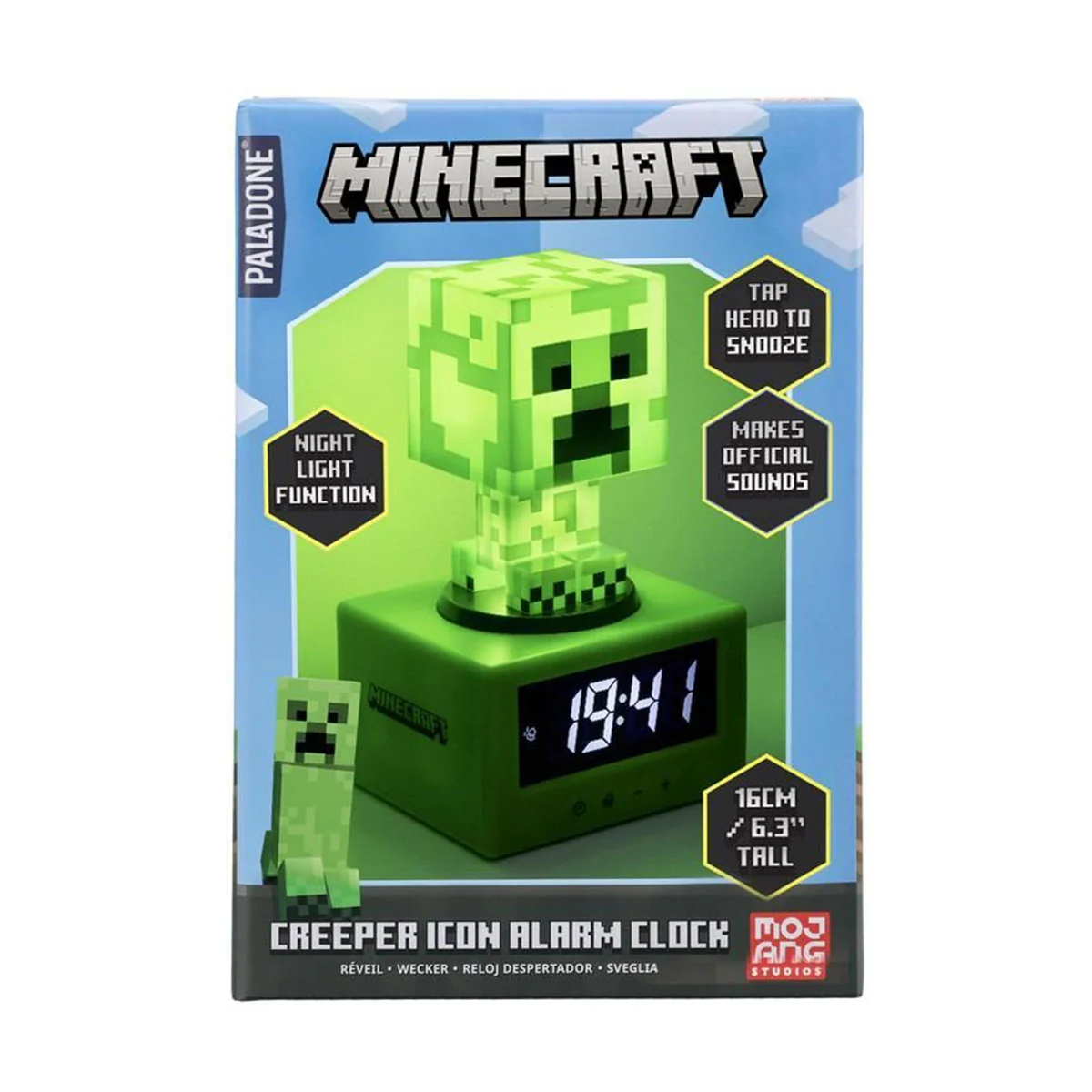 Paladone Minecraft Creeper Alarm Clock (PP11369MCF) - Image 4