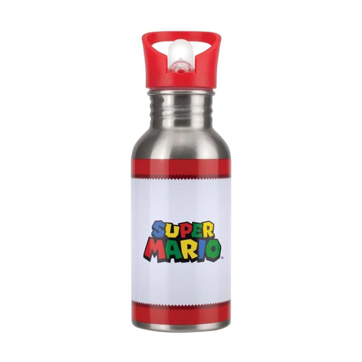 Paladone Super Mario Metal Water Bottle with Straw (PP8022NNV2) - Image 2