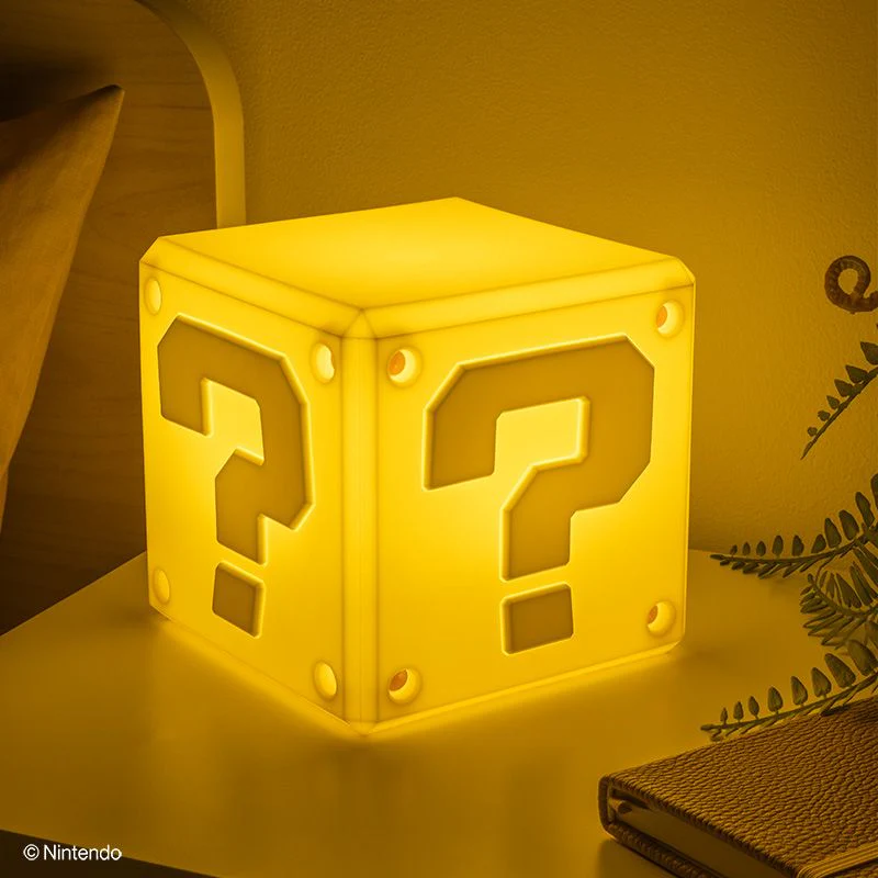 Paladone Super Mario Question Block SquishyGlo Silicone Light (PP15789NN)