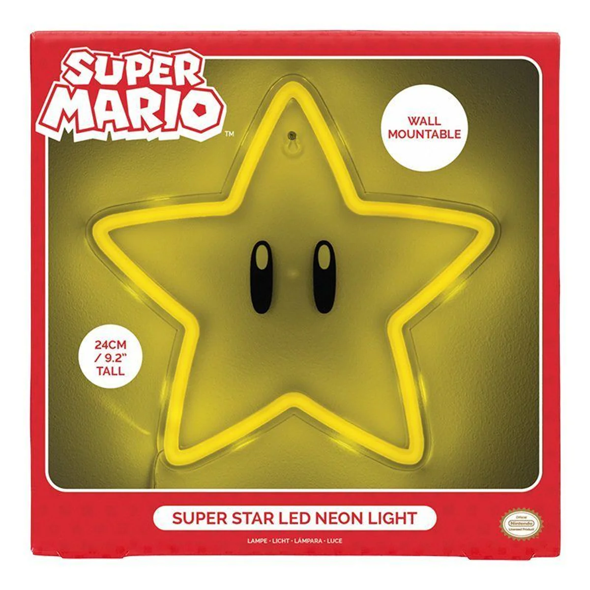 Paladone Super Mario Super Star Wall Mounted LED Neon Light (PP14711NNVN) - Image 7