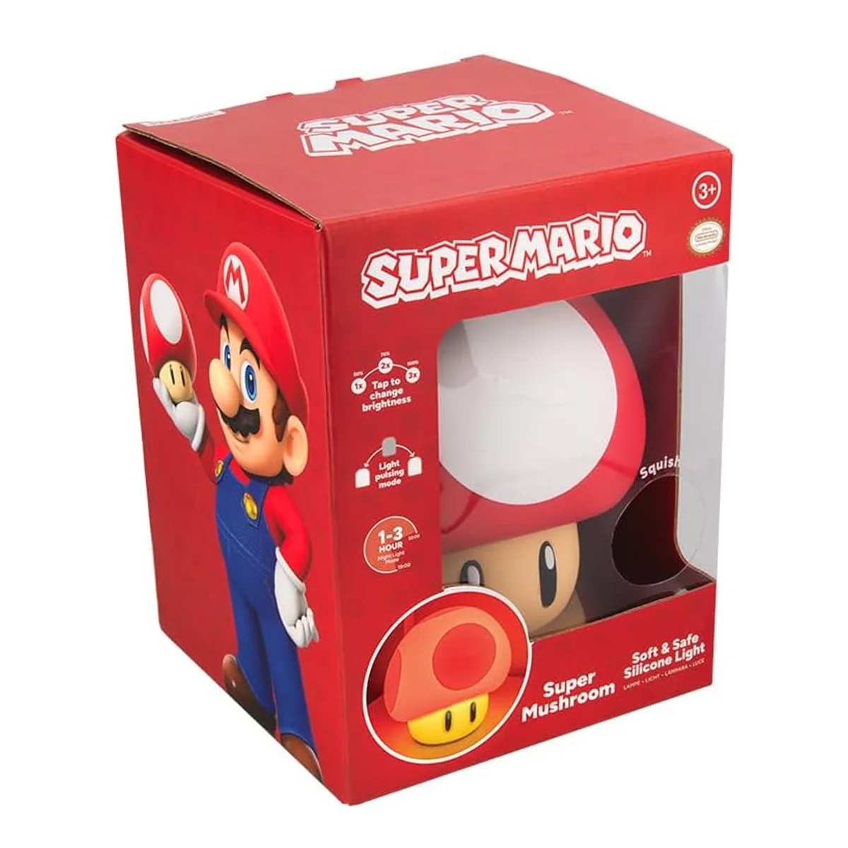 Paladone Super Mushroom SquishyGlo Silicone Light (PP15818NN) - Image 6