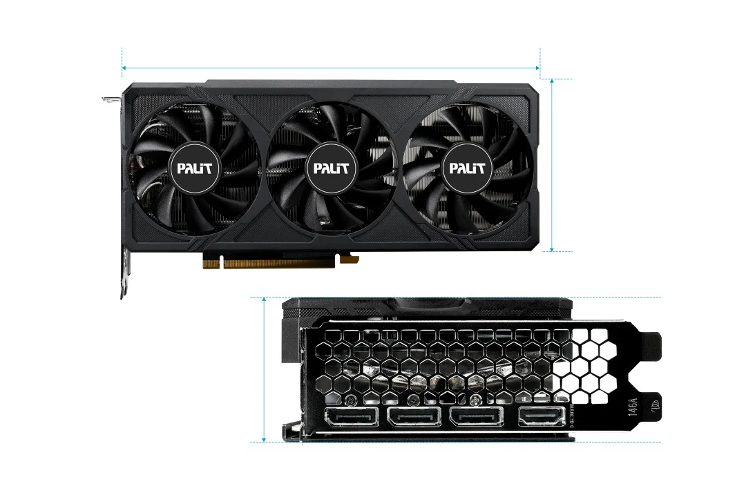 Palit Geforce RTX 4060 Ti Jetstream OC 16GB GDDR6 128bit 3-DP HDMI Graphics Card - Image 7