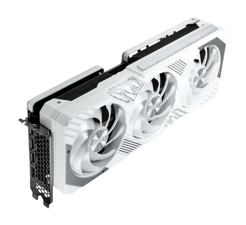 Palit GeForce RTX 4070 TI GamingPro OC 12GB GDDR6X 192Bit 3-DP HDMI Graphics Card (White) - Image 8