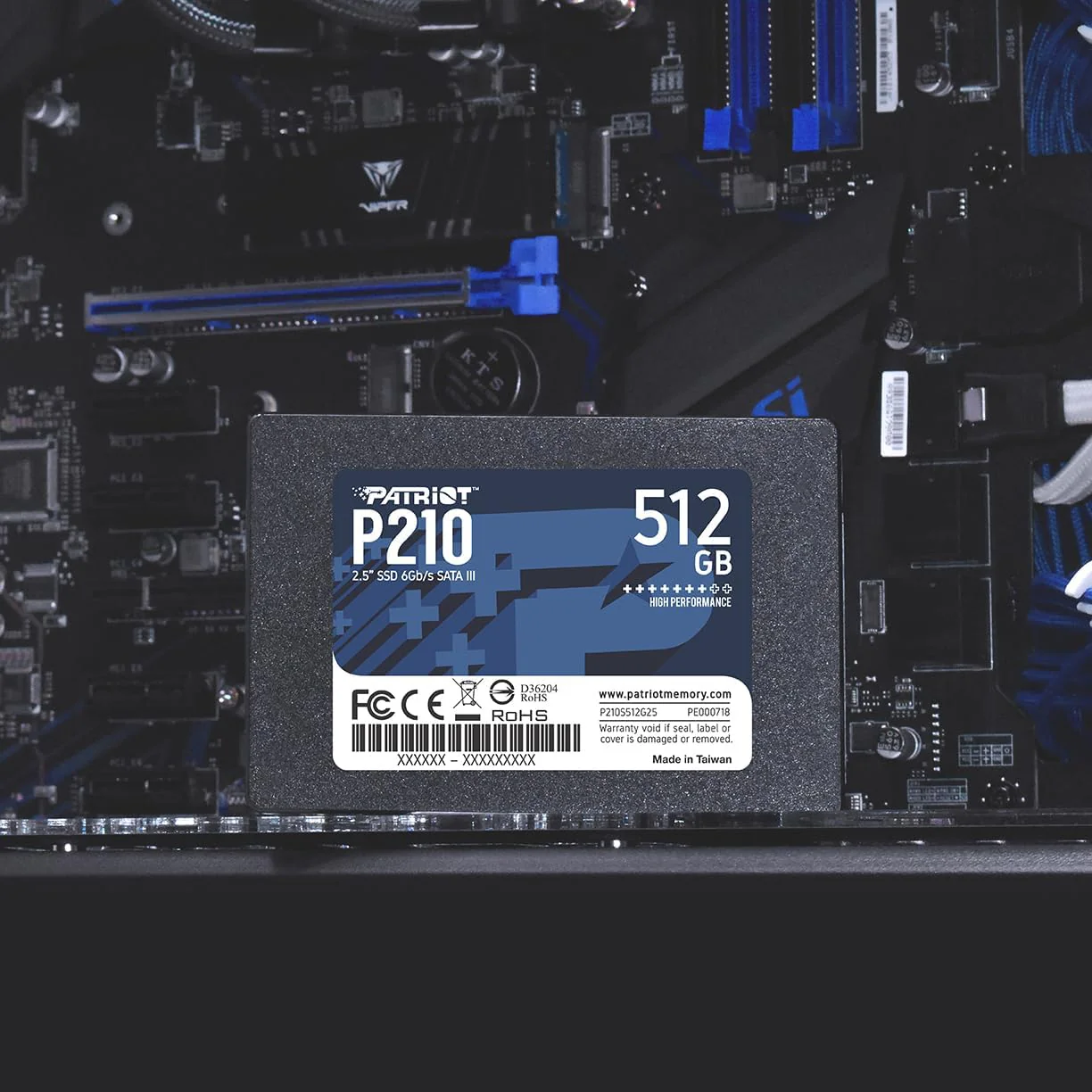 Patriot P210 2.5" SSD SATA III (512GB, 1TB) (P210S512G25, P210S1TB25) - Image 6