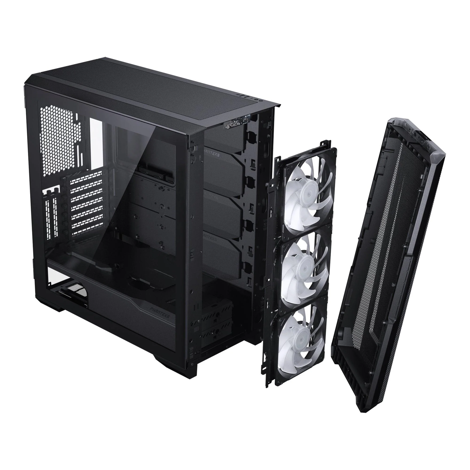 Phanteks Eclipse G500A DRGB Tempered Glass Mid-Tower Case (Satin Black) (PH-EC500GA-DBK01A) - Image 7