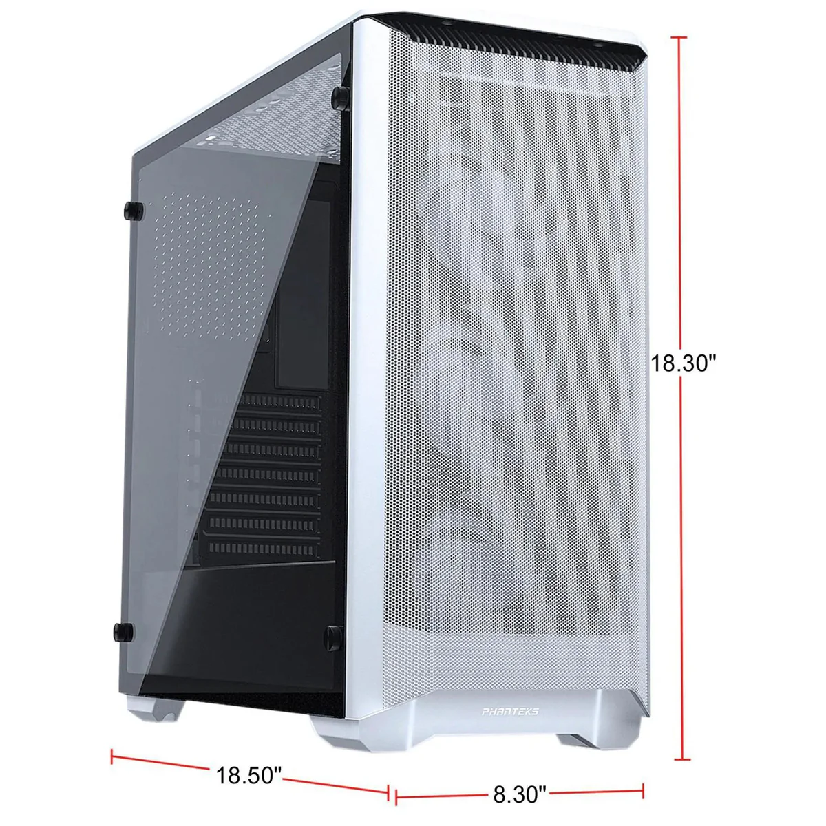 Phanteks Eclipse P400A DRGB Tempered Glass Digital Mid-Tower Chassis Case (Glacier White) (PH-EC400ATG-DWT01) - Image 10