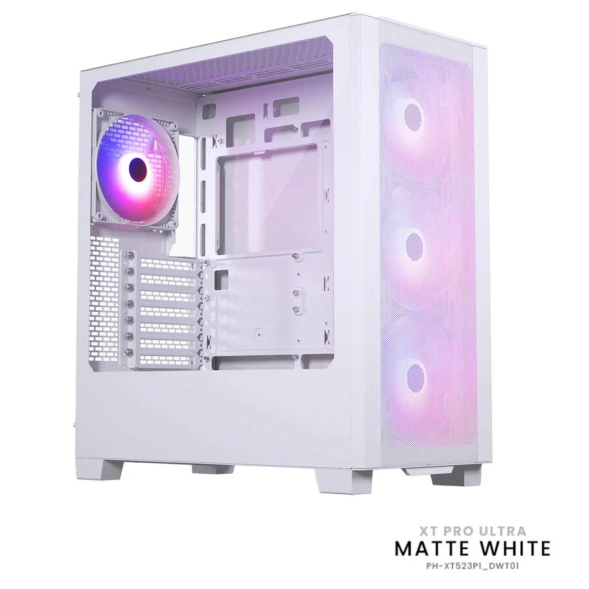 Phanteks XT Pro Ultra Tempered Glass With 4X 140MM RGB Fan PC Case (Black, White) - Image 11