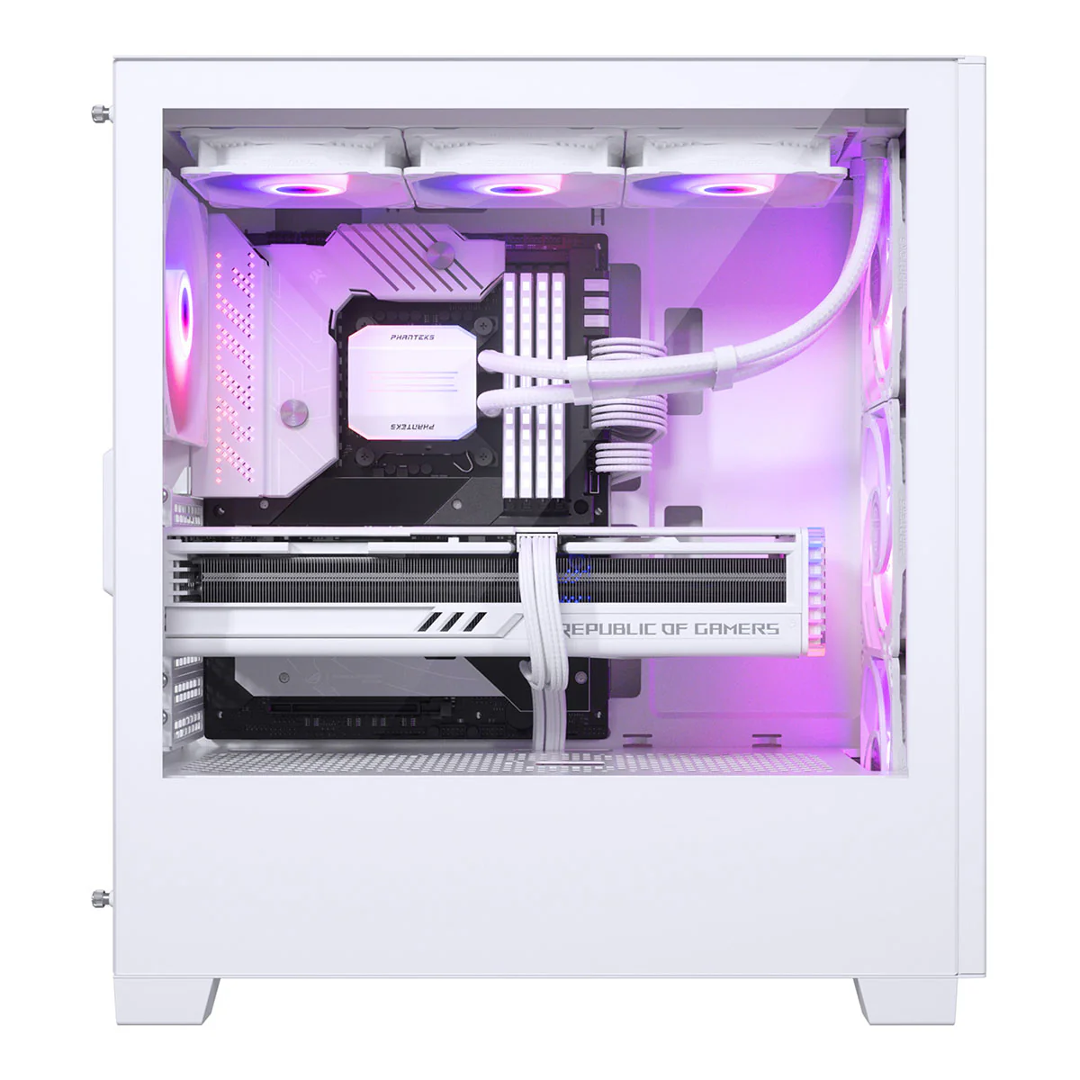 Phanteks XT Pro Ultra Tempered Glass With 4X 140MM RGB Fan PC Case (Black, White) - Image 14