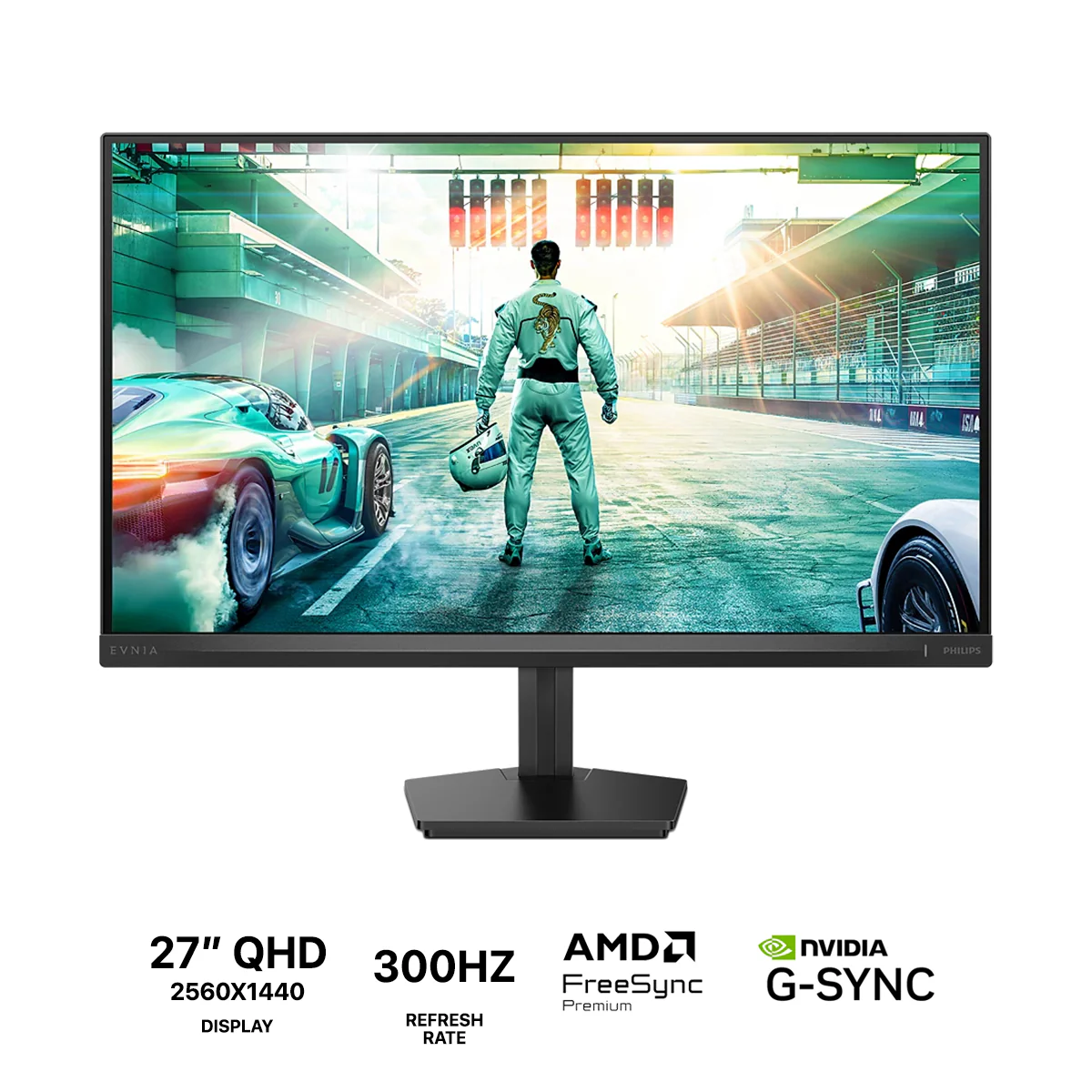 Philips Evnia 27M2N3500UK/71 27" QHD (2560x1440) 300Hz OC 1ms GTG Fast IPS Gaming Monitor with Tilt Adjustment (Charcoal)