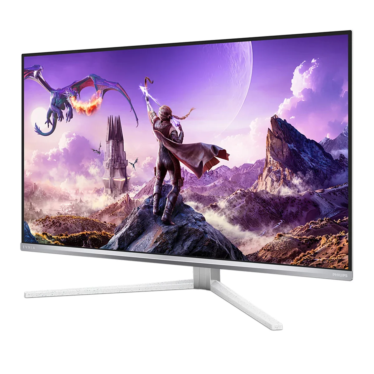 Philips Evnia 32M2N8800/69 31.5" 4K UHD (3840x2160) 240Hz 0.03ms GTG QD OLED Gaming Monitor with Height, Tilt & Swivel Adjustment (White) - Image 8