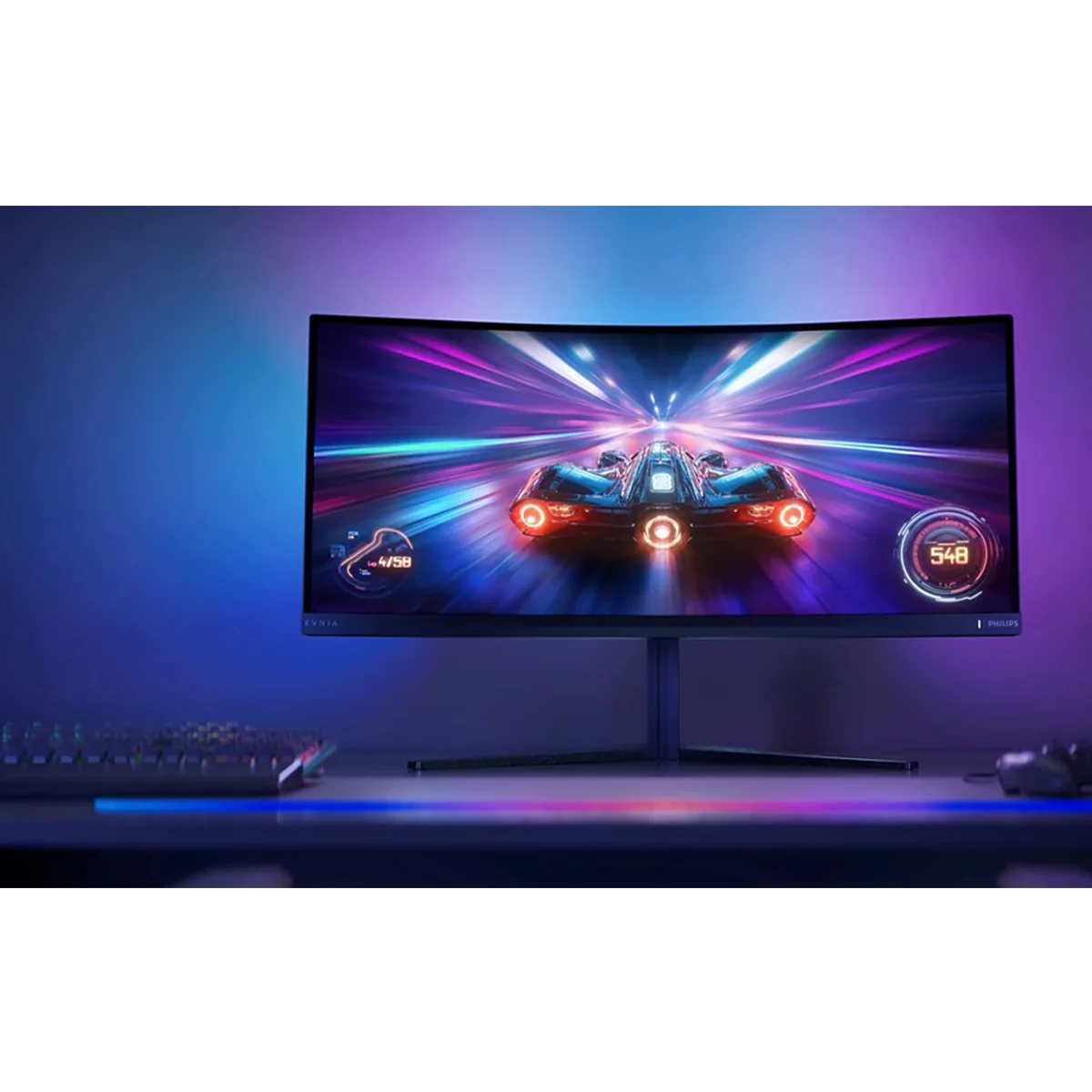 Philips Evnia 34M2C6500/00 34" WQHD (3440x1440) 175Hz 0.03ms GTG QD OLED Curved Gaming Monitor with Tilt, Height & Swivel Adjustment - Image 10