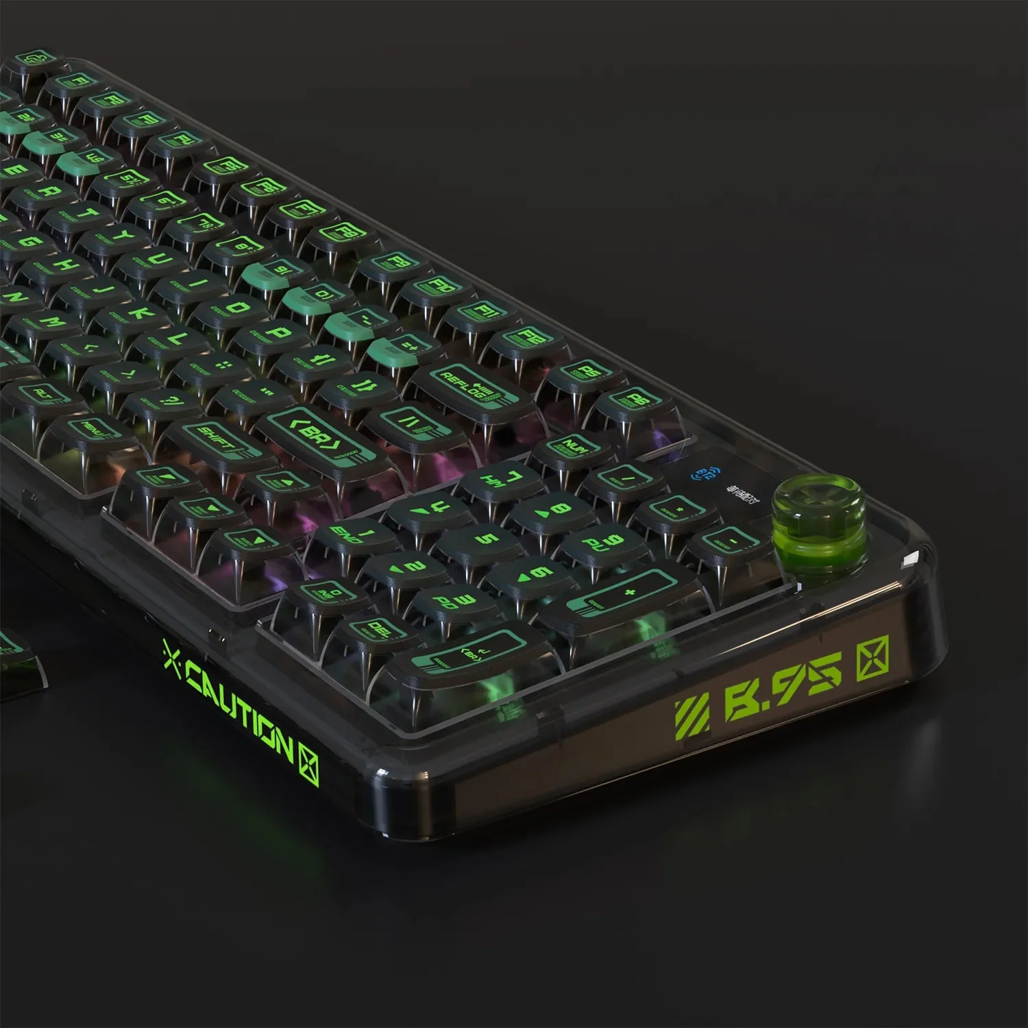 PIIFOX 117-Key Dye-Subbed PBT ASA Profile Pudding Keycaps Set (Binary) - Image 4