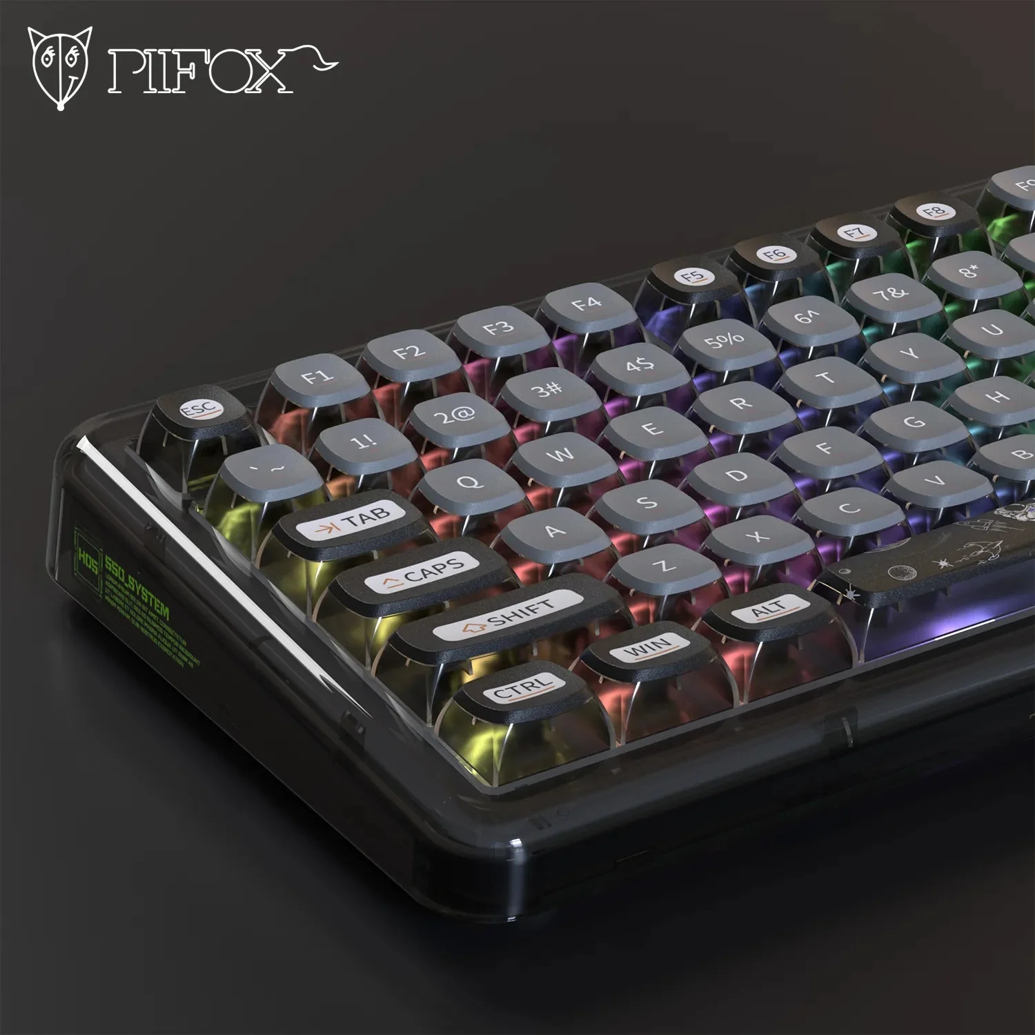PIIFOX 117-Key Dye-Subbed PBT ASA Profile Pudding Keycaps Set (Space Walk) - Image 2