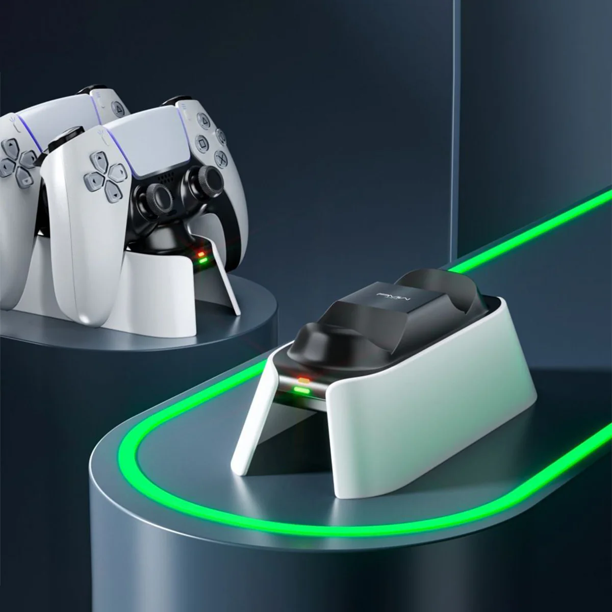 PMW Dual Charging Dock for PS5 Controller (Black/White) (L1153) - Image 3