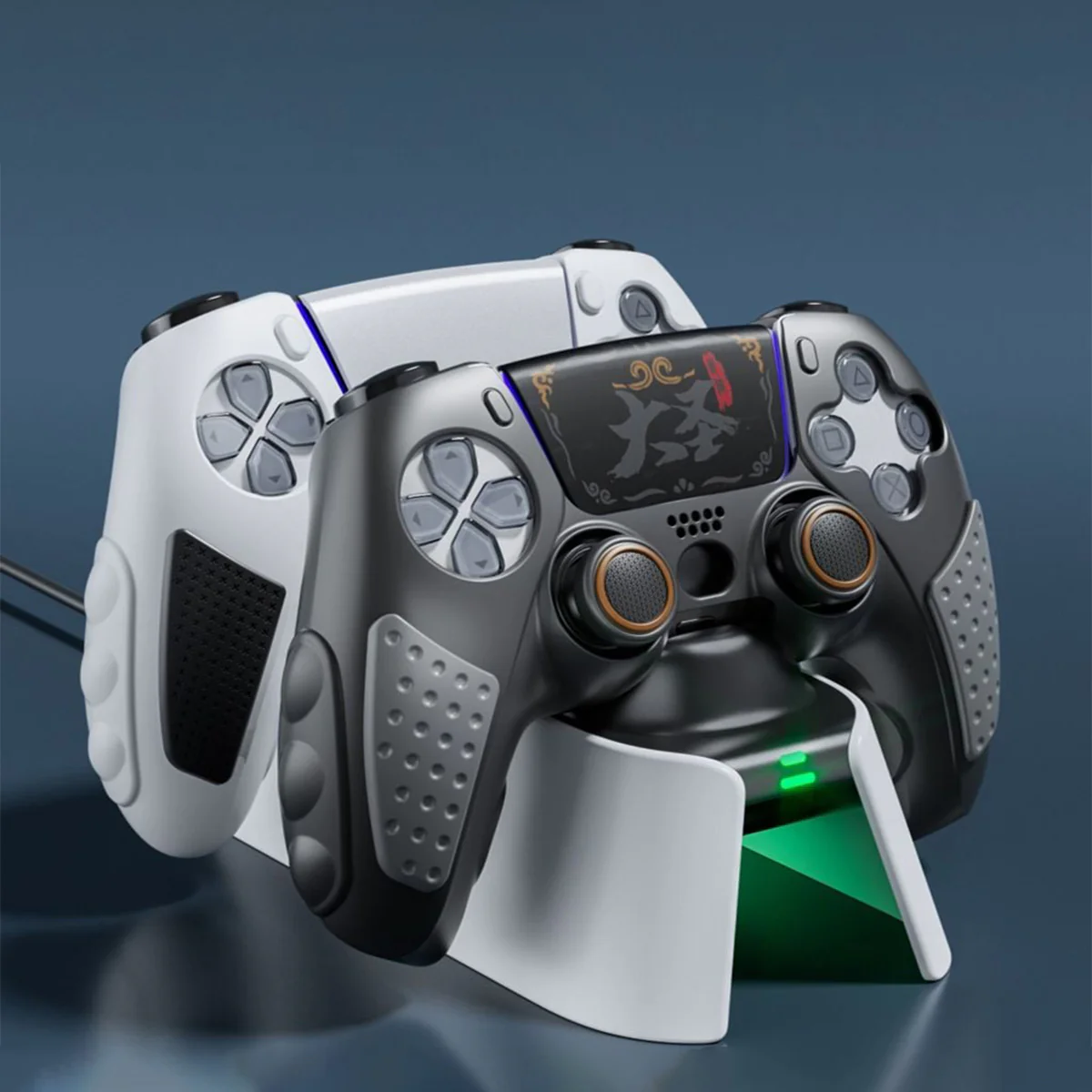 PMW Dual Charging Dock for PS5 Controller (Black/White) (L1153) - Image 4