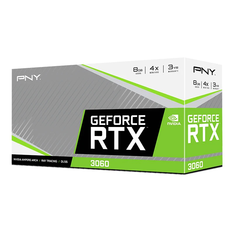 PNY GeForce RTX 3060 8GB Verto Dual Fan Graphics Card (VCG30608DFBPB1) - Image 8