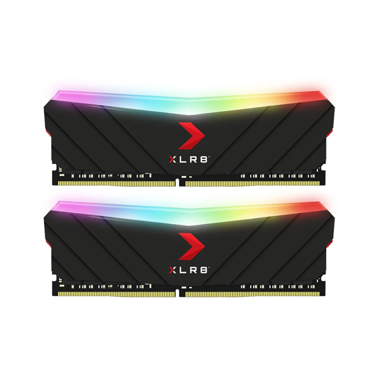 PNY XLR8 Gaming Epic-X RGB 16GB (2X8GB) DDR4 3200MHZ CL16 1.35V Desktop Memory (Silver) (MD16GK2D4320016XSRGB)