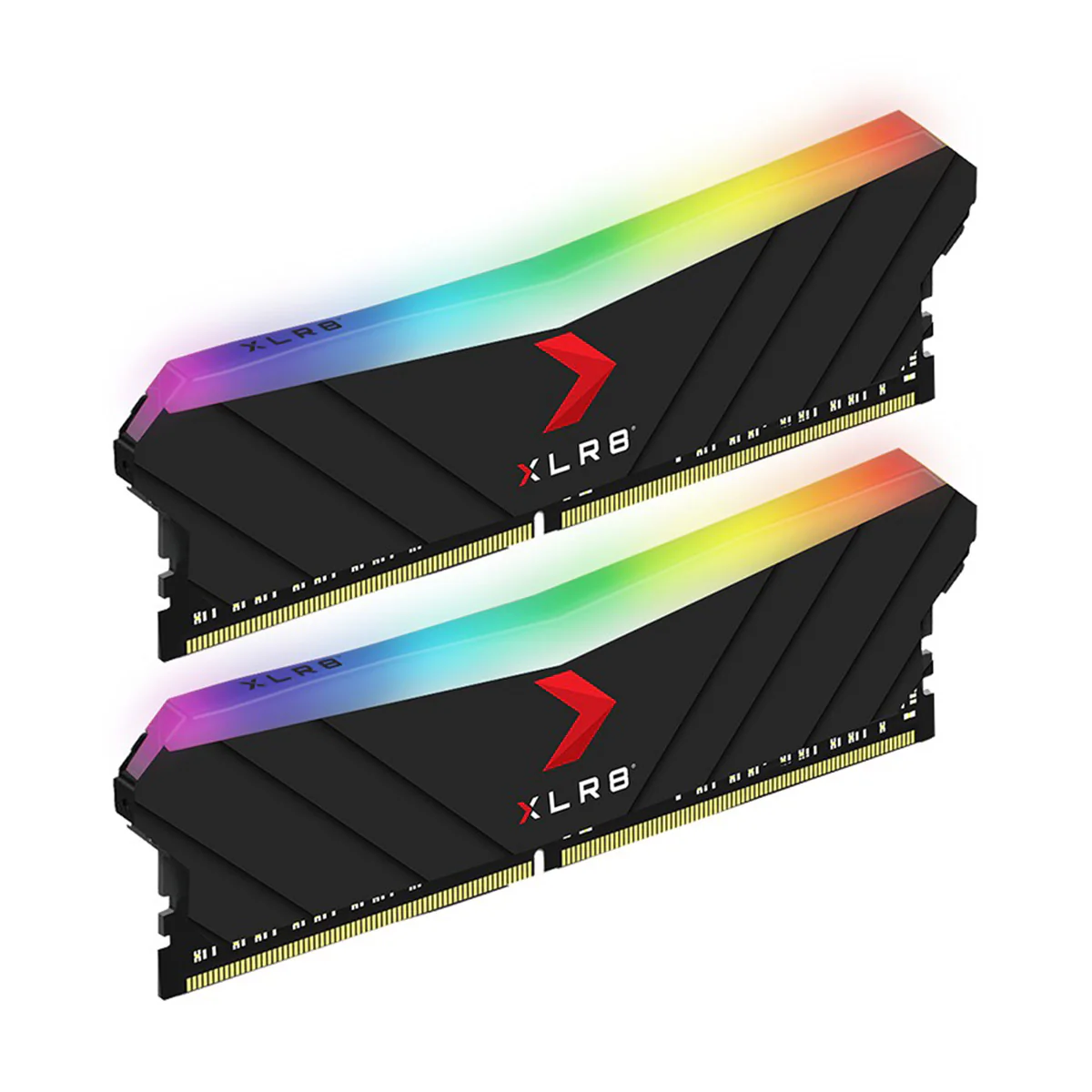 PNY XLR8 Gaming Epic-X RGB 16GB (2X8GB) DDR4 3200MHZ CL16 1.35V Desktop Memory (Silver) (MD16GK2D4320016XSRGB) - Image 2
