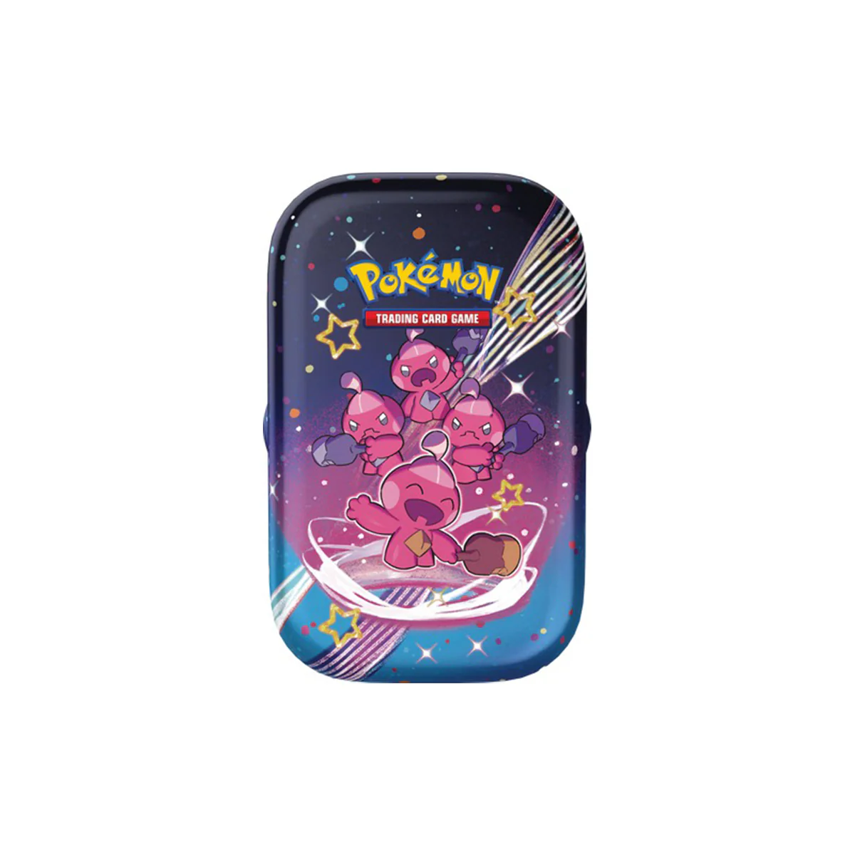 Pokemon TCG SV4.5 Scarlet & Violet Paldean Fates Mini Tin (Flamingo, Finizen, Tinkatink, Smoliv, Maushold) (210-85628) - Image 4