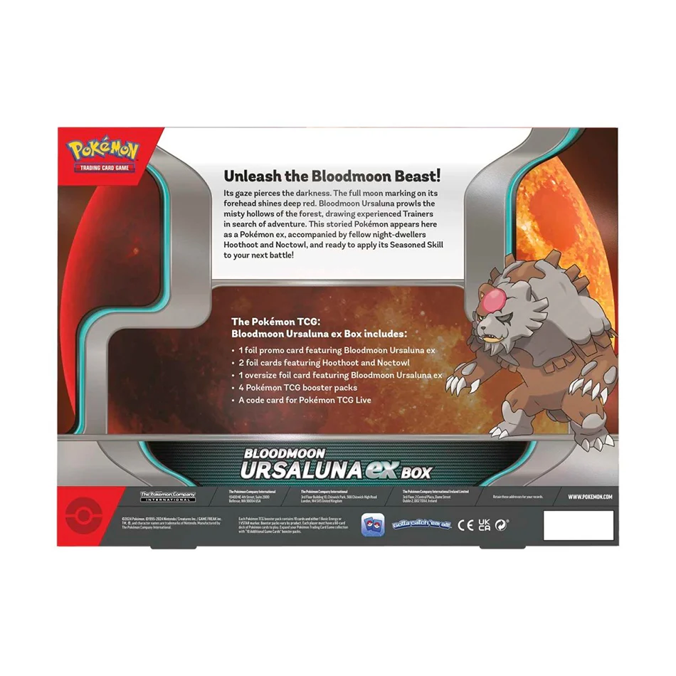 Pokemon Trading Card Game Bloodmoon Ursaluna Ex Box (290-41318) - Image 5