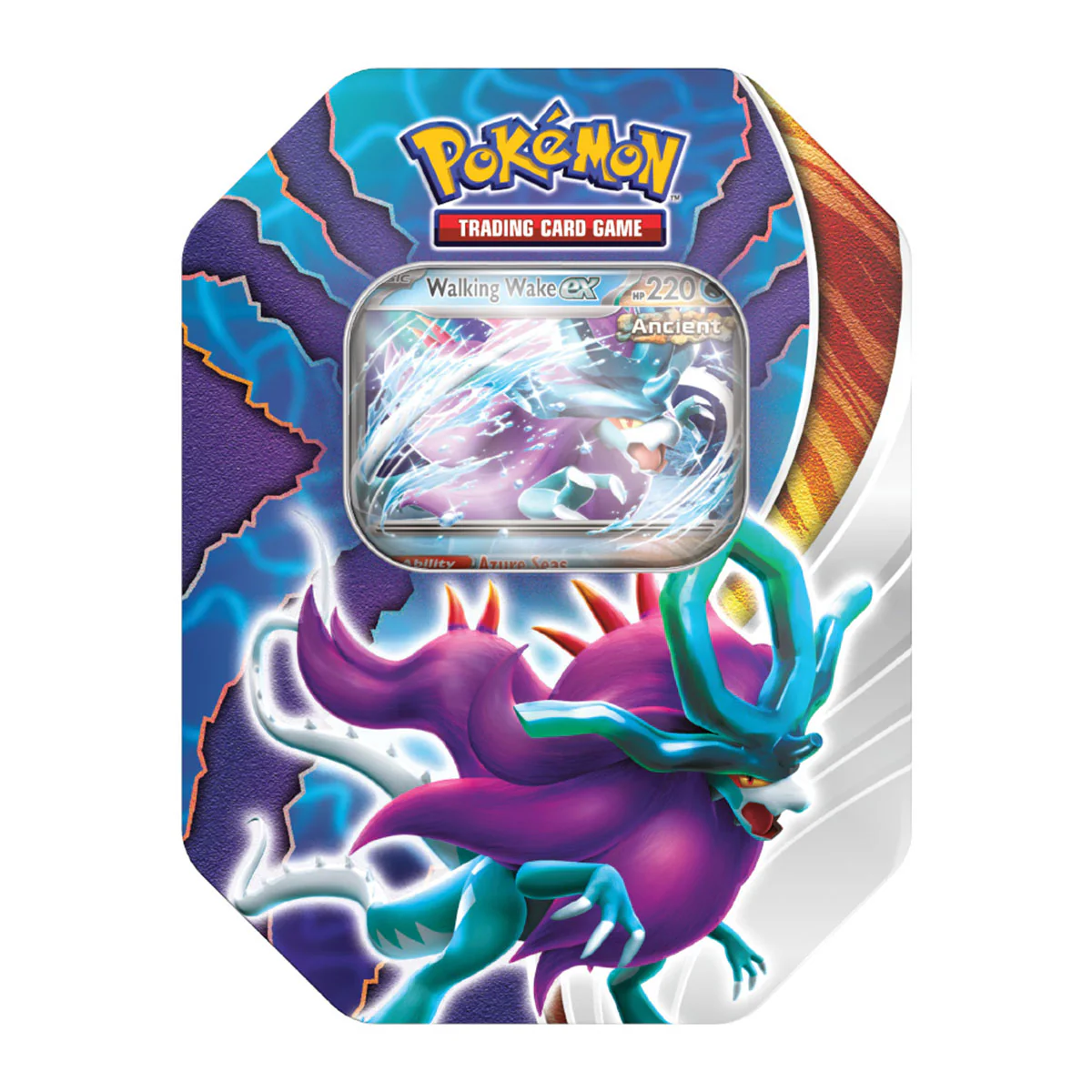 Pokemon TCG Paradox Clash Tin (Iron Leaves Ex, Walking Wake Ex) - Image 3