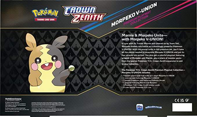 Pokemon Trading Card Game SS12.5 Sword & Shield Crown Zenith Morpeko V-Union Box Premium Playmat Collection (290-85181) - Image 3