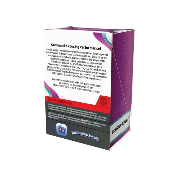 Pokemon Trading Card Game SV02 Scarlet & Violet Paldea Evolved 6 Booster Bundle (185-85362) - Image 3