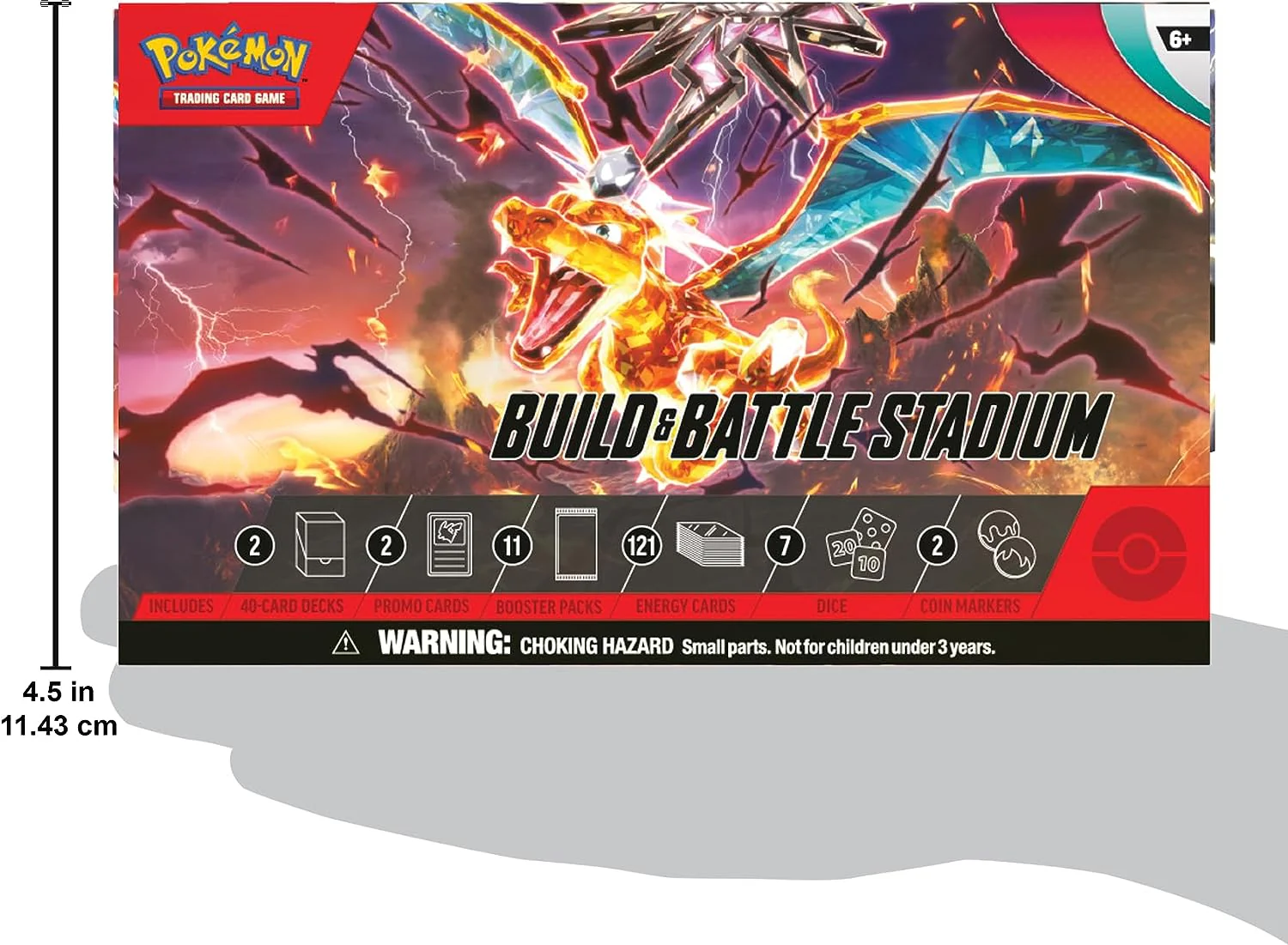 Pokemon Trading Card Game Sv03 Scarlet & Violet Obsidian Flames Build & Battle Stadium Box (186-85397) - Image 2