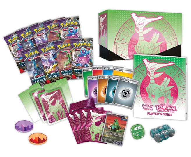 Pokemon Trading Card Game SV05 Scarlet & Violet Temporal Forces Elite Trainer Box (Iron Leaves, Walking Wake) - Image 4