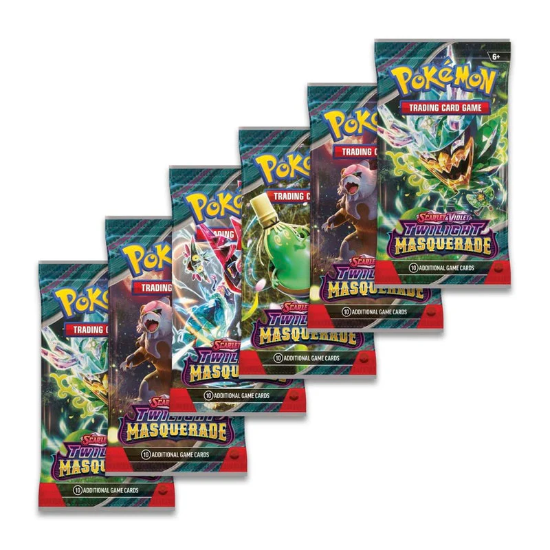 Pokemon TCG SV06 Scarlet & Violet Twilight Masquerade 6-Booster Bundle (189-85796) - Image 2