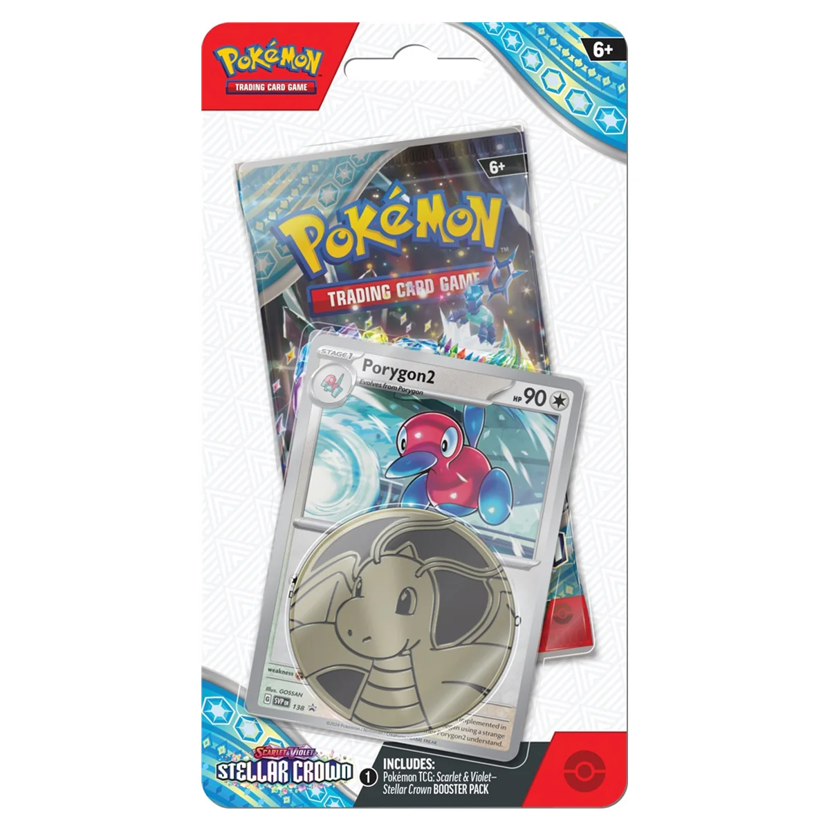 Pokemon Trading Card Game SV07 Scarlet & Violet Stellar Crown Checklane Blister (190-41303) (Horsea, Porygon 2) - Image 3