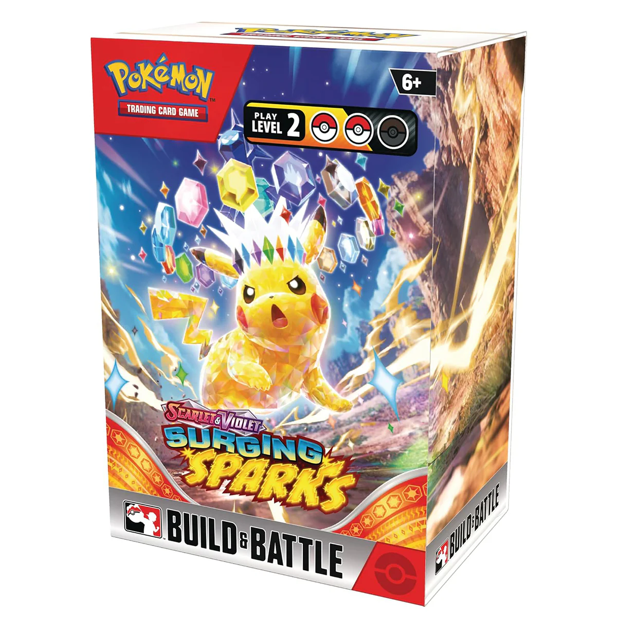 Pokemon Trading Card Game SV08 Scarlet & Violet Surging Sparks Build & Battle Box (191-85957) - Image 2