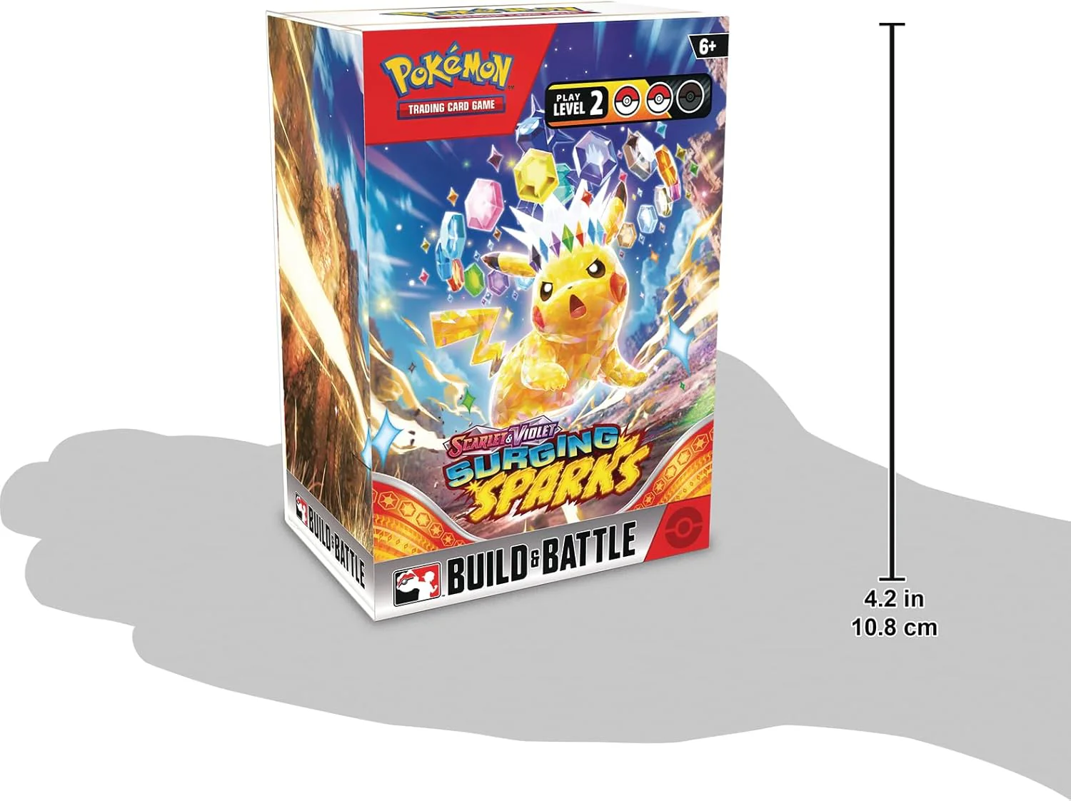 Pokemon Trading Card Game SV08 Scarlet & Violet Surging Sparks Build & Battle Box (191-85957) - Image 3