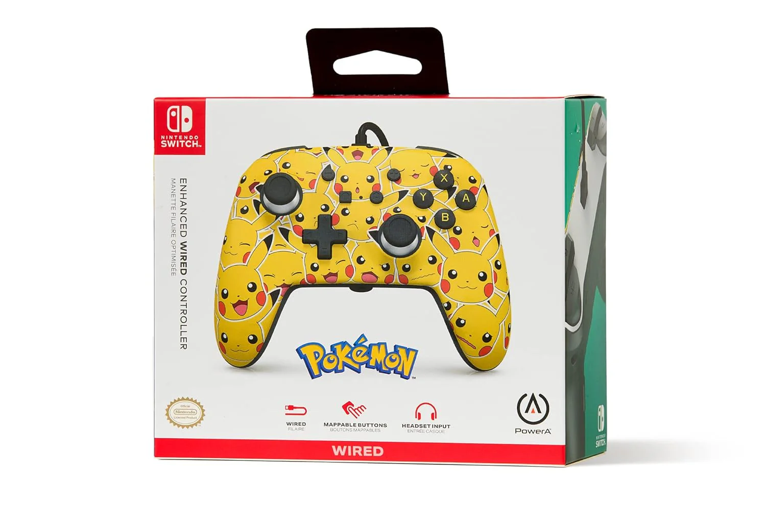 Power A NSW Enhanced Wired Controller Pikachu Moods For Nintendo Switch (NSGP0083-01) - Image 9