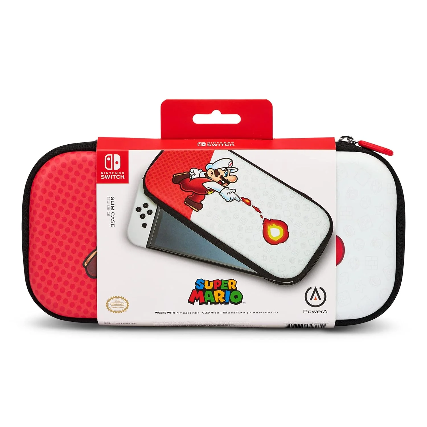 Power A Slim Case for Switch OLED/ Switch/ Switch Lite (Fireball Mario) - Image 8