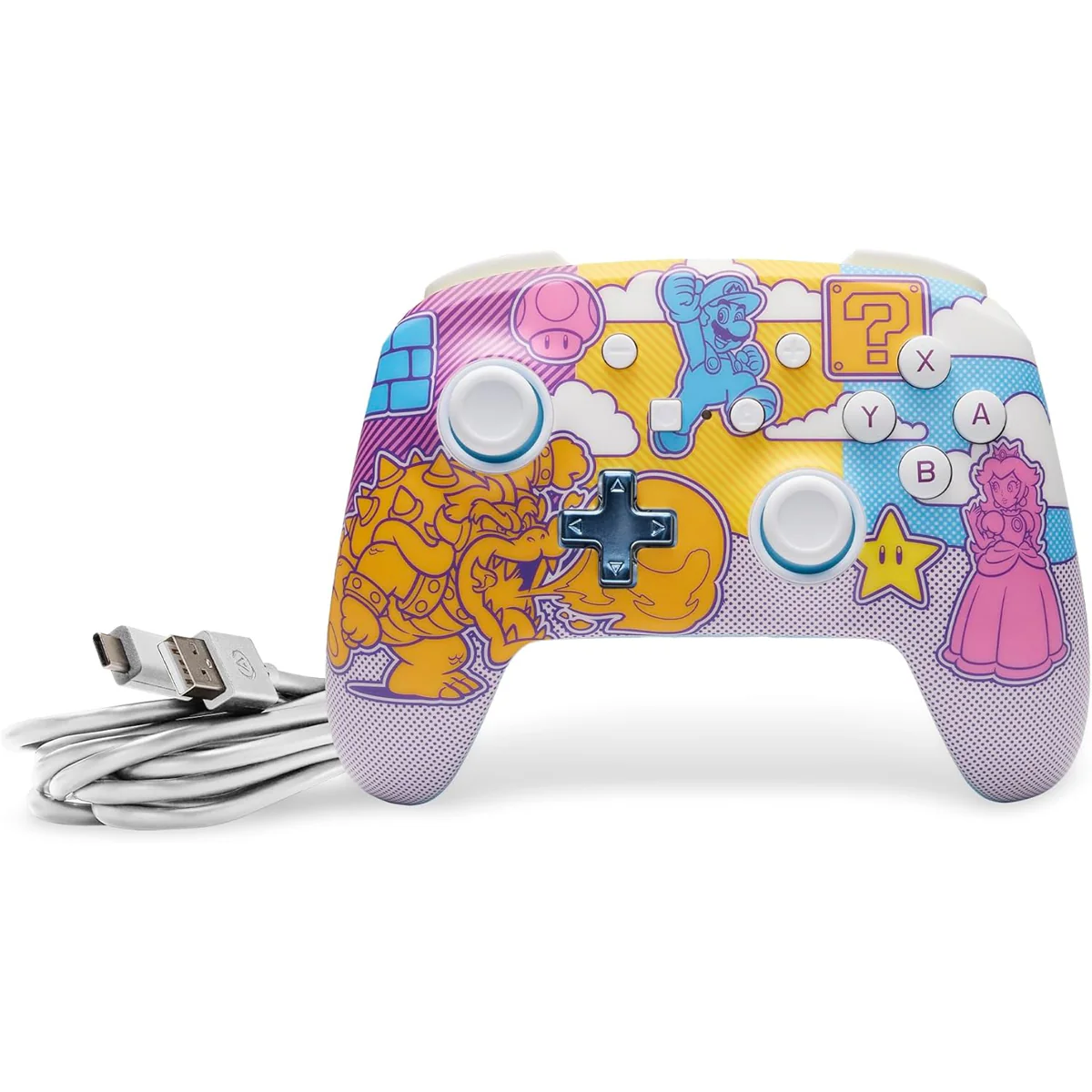 PowerA Enhanced Wireless Controller for Nintendo Switch (Mushroom Kingdom Pop Art) (NSGP0341-01) - Image 4